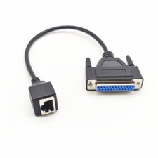 0.98 ft RJ45 to DB25 Female Network Cable DB25 Female to RJ45 Female Connecti...