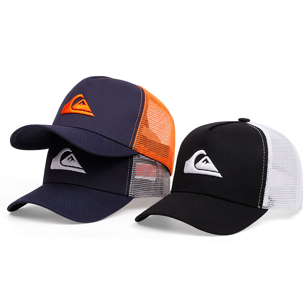 Gorra de béisbol de malla bordada de surf para hombre ajustable deportes al aire libre papá sombrero camionero