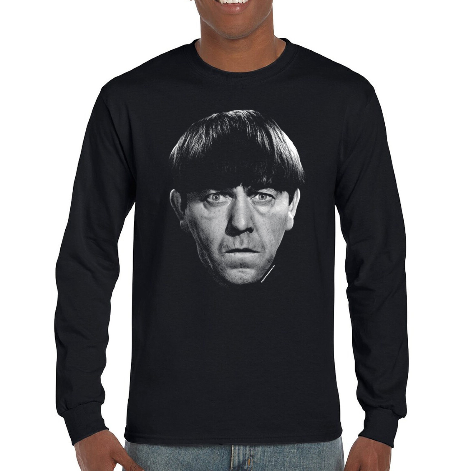 ALTRA T shirt a maniche lunghe Moe The Three Stooges 3 slapstick cassic riccio larry spaniano