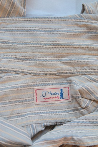 J.J. Mercer Pale Green-ish Stripe Shirt - Medium - Picture 5 of 19