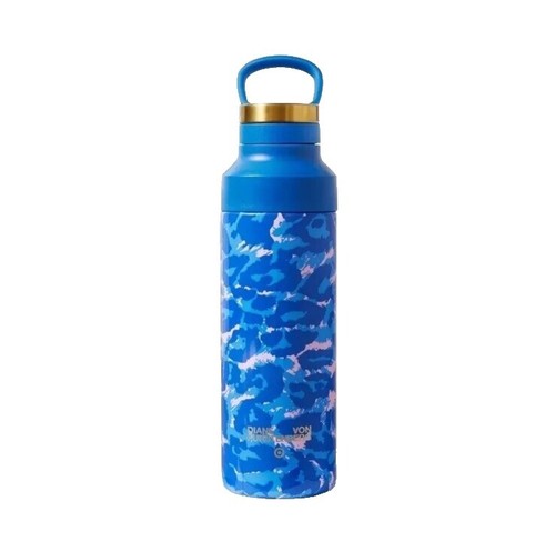 Diane von Furstenberg DVF Target Leopard Blue 19oz Stainless Steel