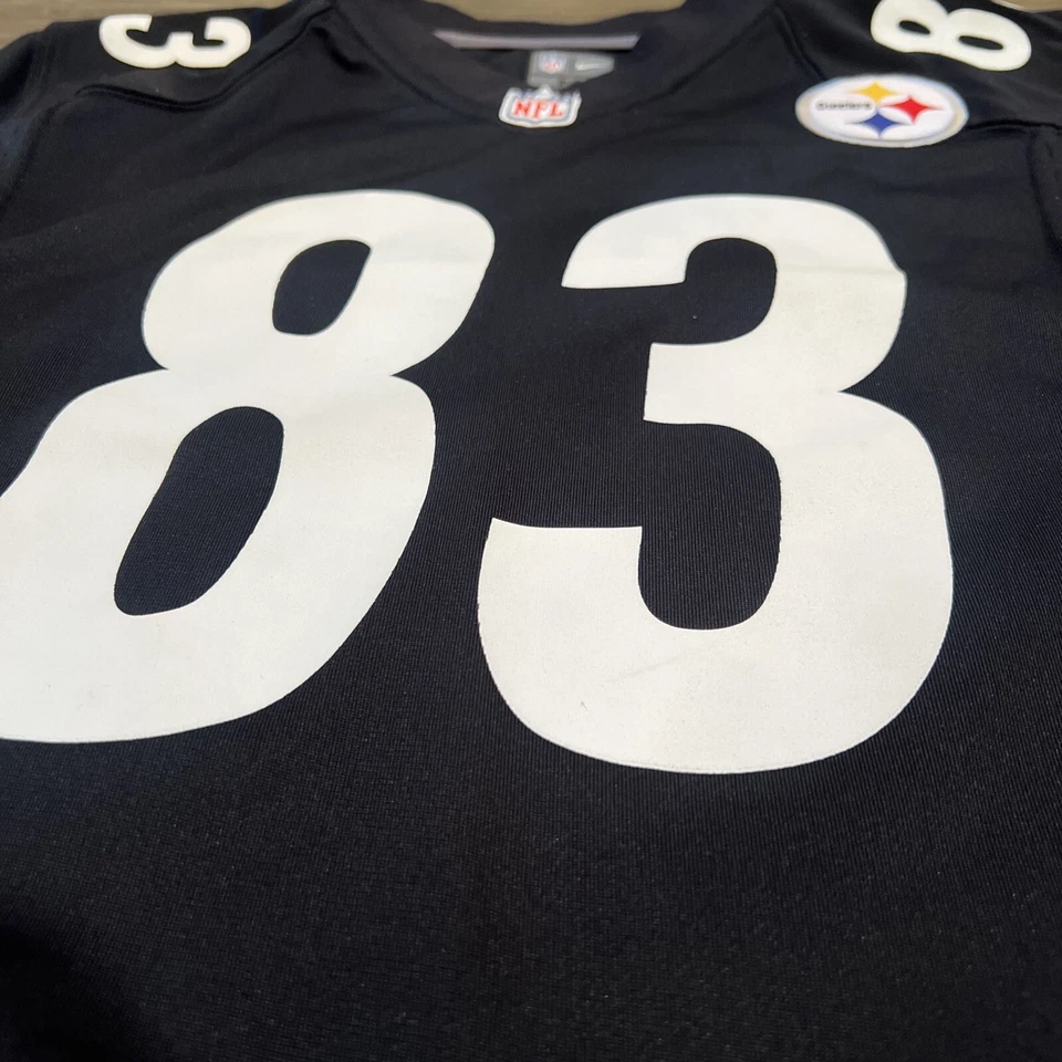 Camiseta Nike On Field NFL Pittsburgh Steelers Heath Miller #83 Juvenil M 10/12 Foto 3 de 4
