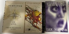 Lot Of 3 Chuck Palahniuk Books - Haunted, Rant, Survivor- Anchor Publishing