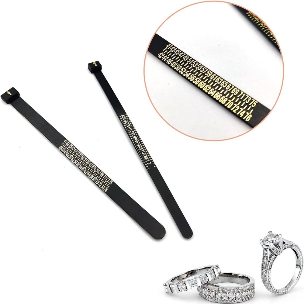 Kit Mesure De Taille De Bague – Mandrin Métal US 2-15, Baguier, Maillet Caoutchouc, Pour Bijoutier Amateur
