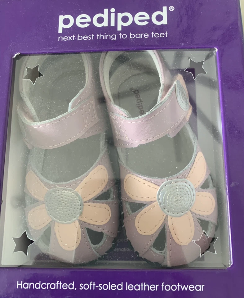 Nuevo Pediped Bebé Niña Cuero Margarita Originales 6-12, 12-18, 18-24 Foto 3 de 4