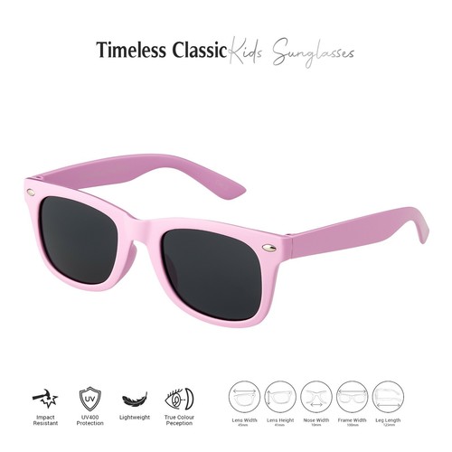 Childrens Sunglasses Kids Classic Shades Girls Boys Fashion Glasses Retro UV400 - Picture 14 of 290