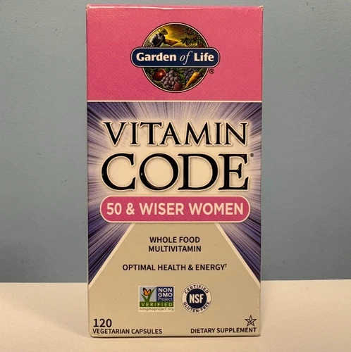 Garden Of Life Vitamin Code 50 & Wiser Women 120 Capsules EXP 05/2026