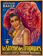 Josephine Baker Siren of the Tropics Poster 8.5x11" Photo Print Singer Dancer