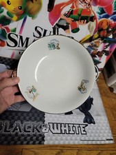 1930's Pinocchio Baby Warming Plate Antique VTG Collectible Ceramic Metal