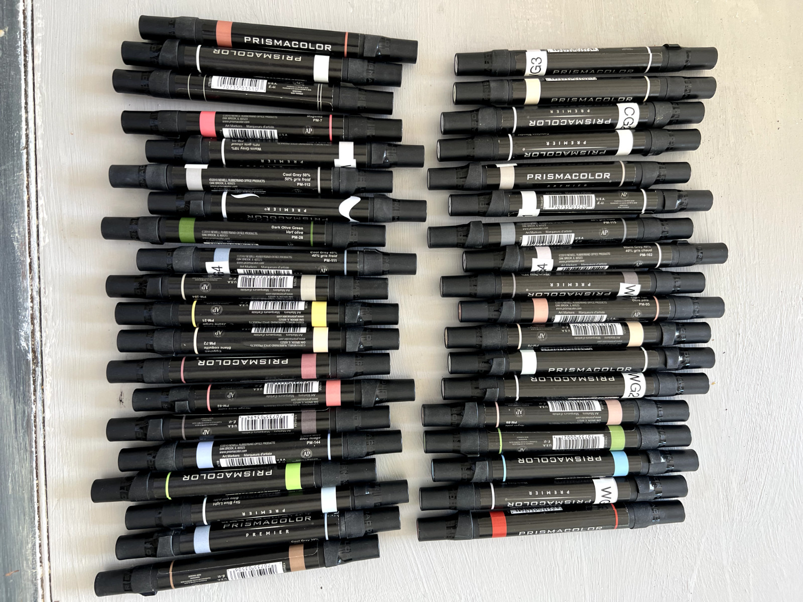 Prismacolor Premier Double-Ended Art Markers, Fine and Chisel Tip, 37-Count