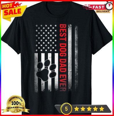 Funny Dad Fathers Day Dog Dad Gift Happy Love Unisex T-Shirt