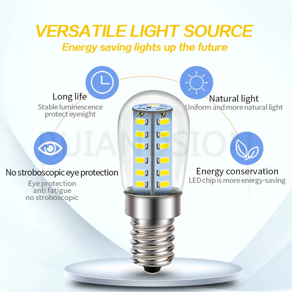 E12 3014 20 Spirale LED Lampadario Luce del Camino Luce 110V/220V Bianco - Immagine 4 di 4