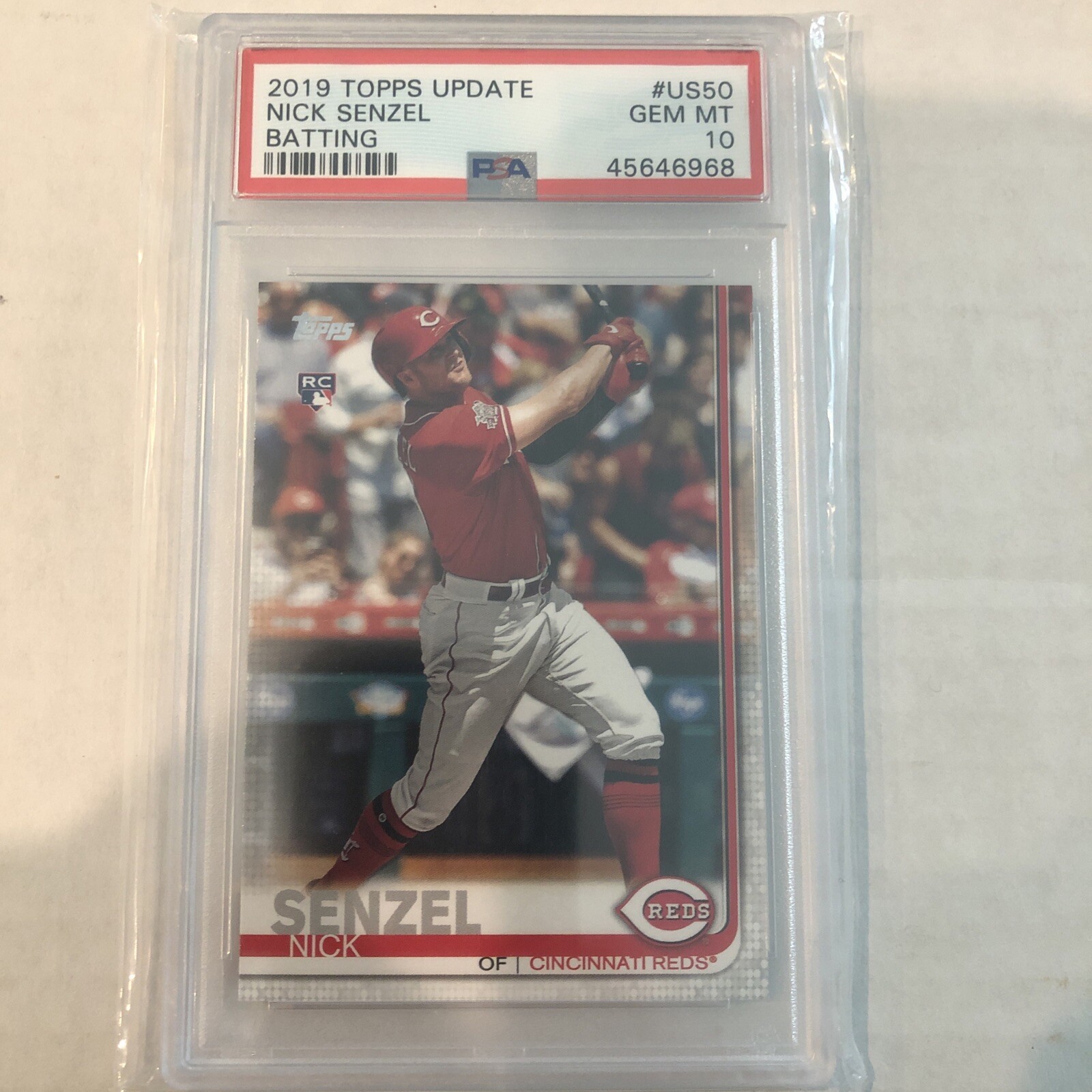 PSA 10 Nick Senzel 2019 Topps Update Rookie RC #US50 GEM MT
