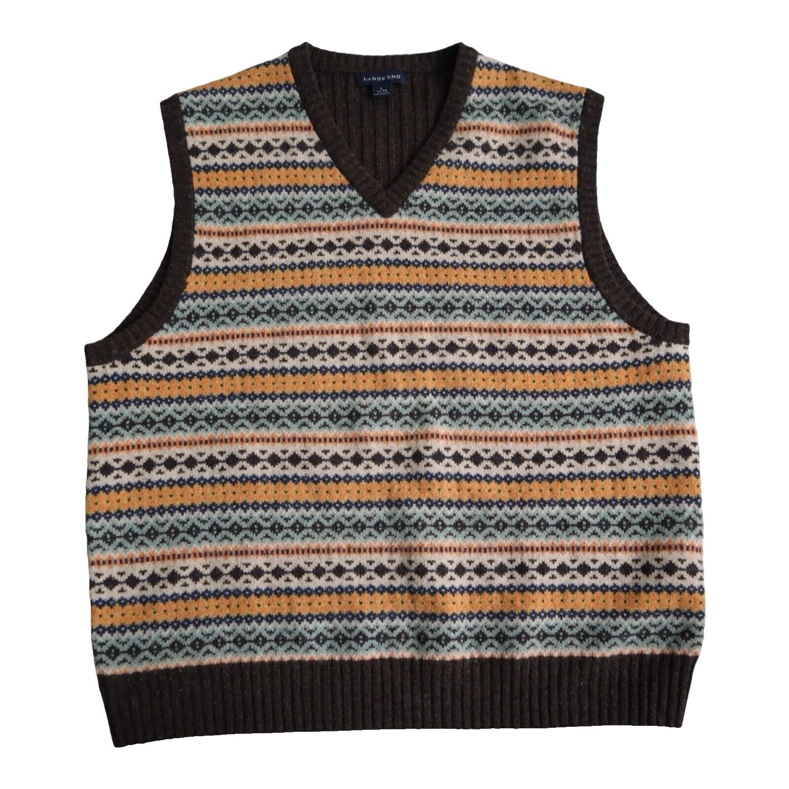 Lands 'End suéteres chaleco para De hombre