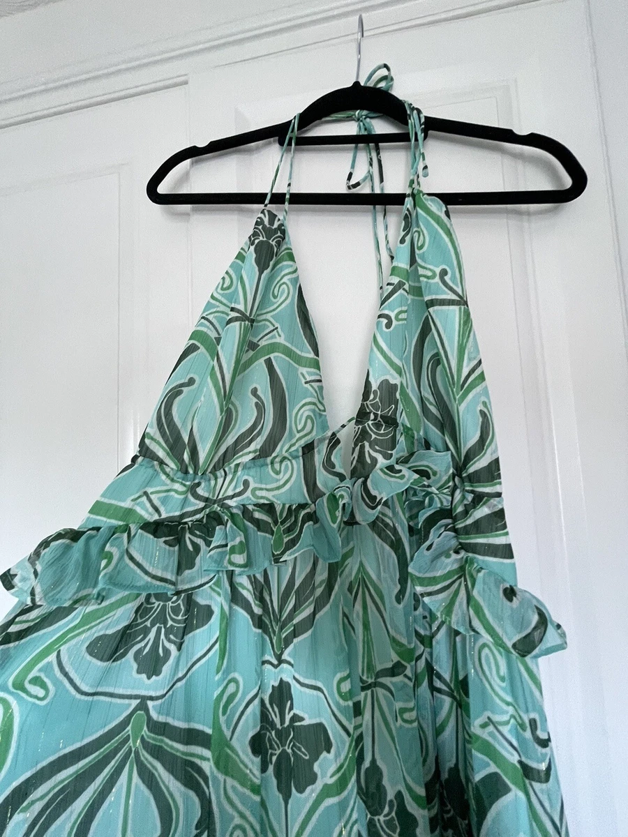 Mango halter neck outlet dress