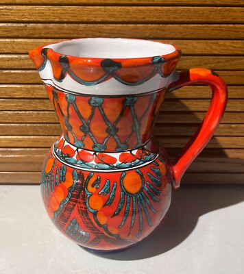 Filli Caruso Water Pitcher - Hand Painted / Signed - Santo Stefano Tuscany