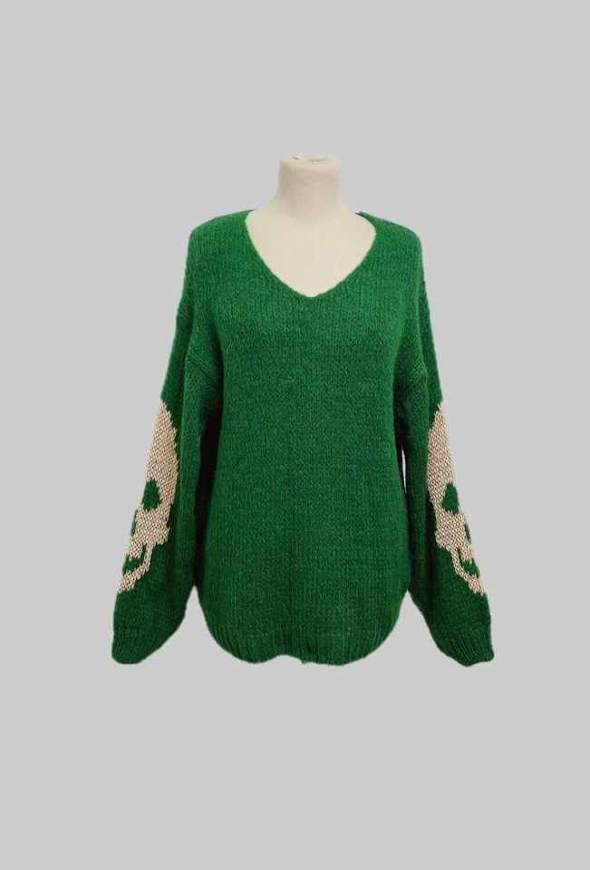 Saltador de calavera súper suave brillante brillante talla única 8-16 elige negro rosa verde Foto 2 de 4