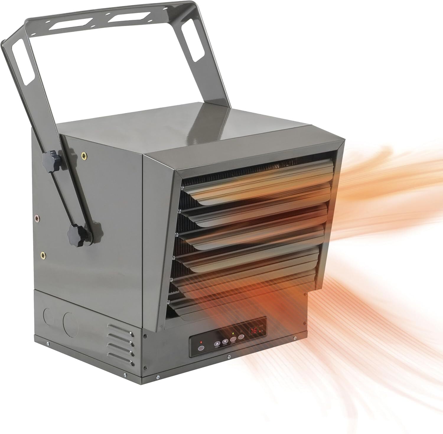 Hard-Wired 10,000W Grey Digital Ceiling Mount Heater for Comfort Zone