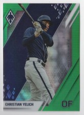 2022 Panini Chronicles Phoenix Green Christian Yelich 19/75 Milwaukee Brewers