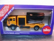 WOW EXTREMELY RARE #2930 Mercedes SK Overhead Maintenance Lorry Yellow 1:55 Siku