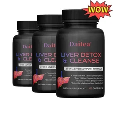 Liver Support Supplement Complex Cleanse Detox Repair Healthy Vegetarian Unisex
