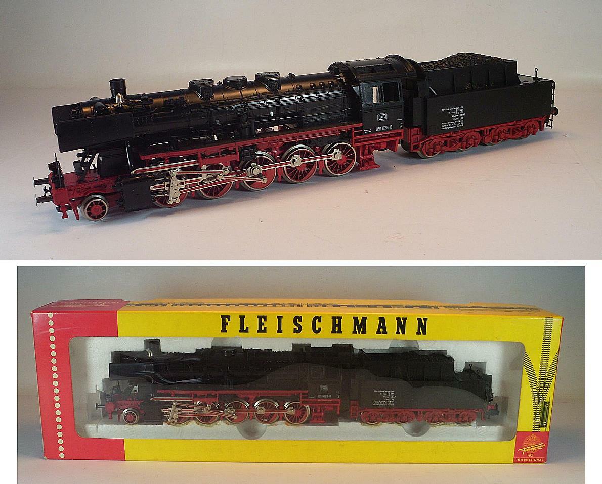 Fleischmann H0 4177 Steam Locomotive BR 051 628-6 the DB 2 = DC KK OVP Fleischmann H0 4177 Steam Locomotive BR 051 628-6 the DB 2 = DC KK OVP