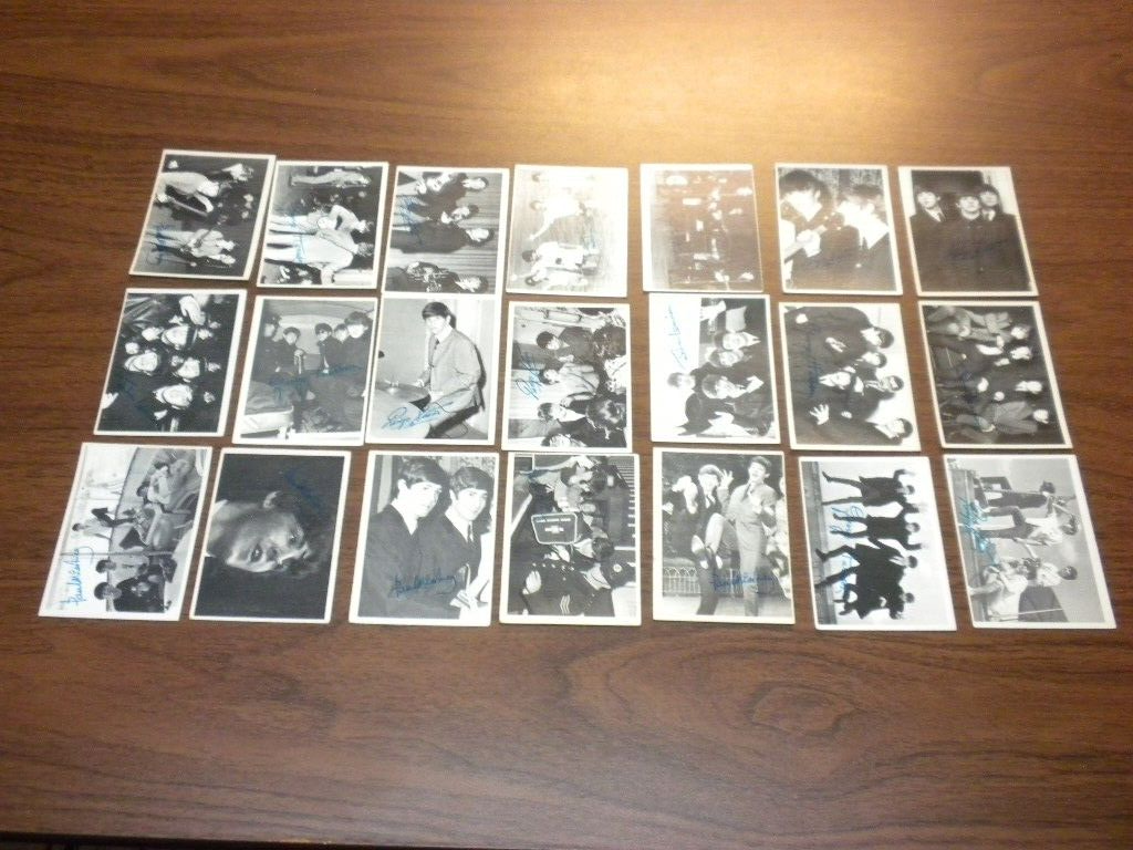 21 BEATLES cards 3rd series B&W Topps 1964 vintage/original