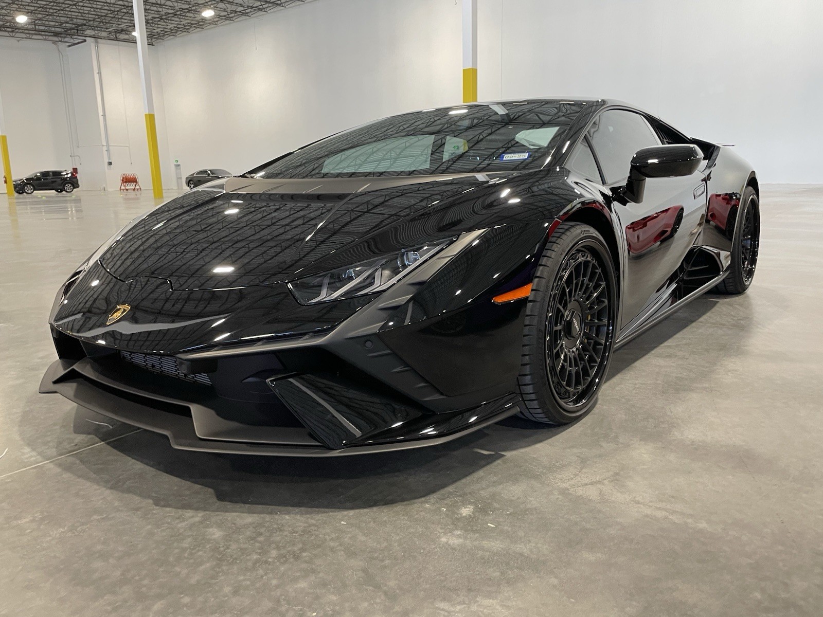 20/21 Black Custom Rotiform LAS-R 2 piece Wheels Lamborghini Huracan Audi r8