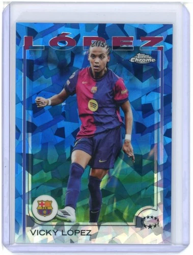 2024-25 Topps Chrome UEFA Women's Champions League Sapphire Vicky Lopez #58