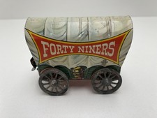 Forty Niners Tin Litlo Covered Wagon By U.S. Metal Toy MFG Co Made In U.S.A. Forty Niners Tin Litlo Covered Wagon By U.S. Metal Toy MFG Co Made In U.S.A.