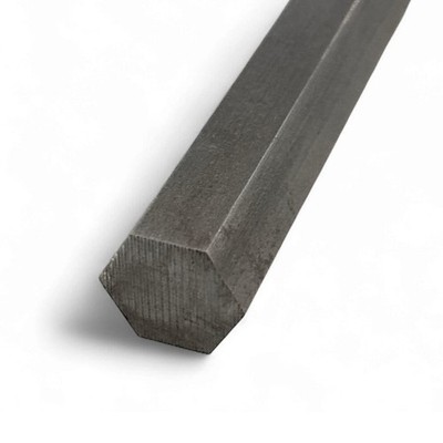 1.250 (1-1/4 inch) x 9 inches, 12L14 Steel Hexagon Bar, CF