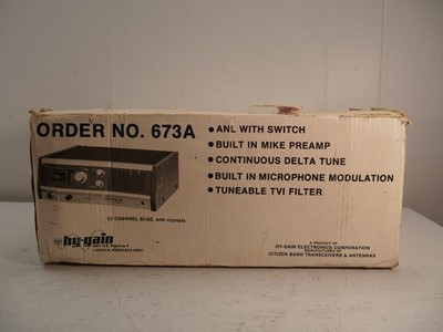 Vintage Hy-Gain Hy-Range IV 23 Channel Base CB Station Radio 673A PARTS ONLY
