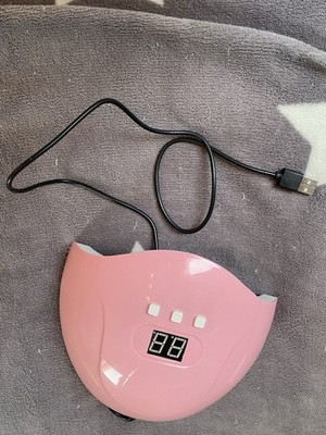 MCE 48W UV/LED Nageltrockner Rosa mit LCD-Display & USB-Kabel