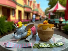 Tokyo Disney Resort Winnie the Pooh & Dumbo Popcorn Bucket Set Japan Limited