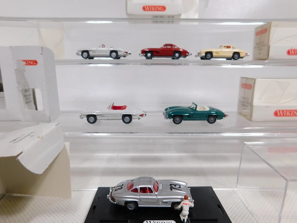 6x Wiking H0 1:87 Modelo MB 300 SL 799 833 Coupé 834 Roadster Top Box #DP682-0.5 Foto 2 de 4