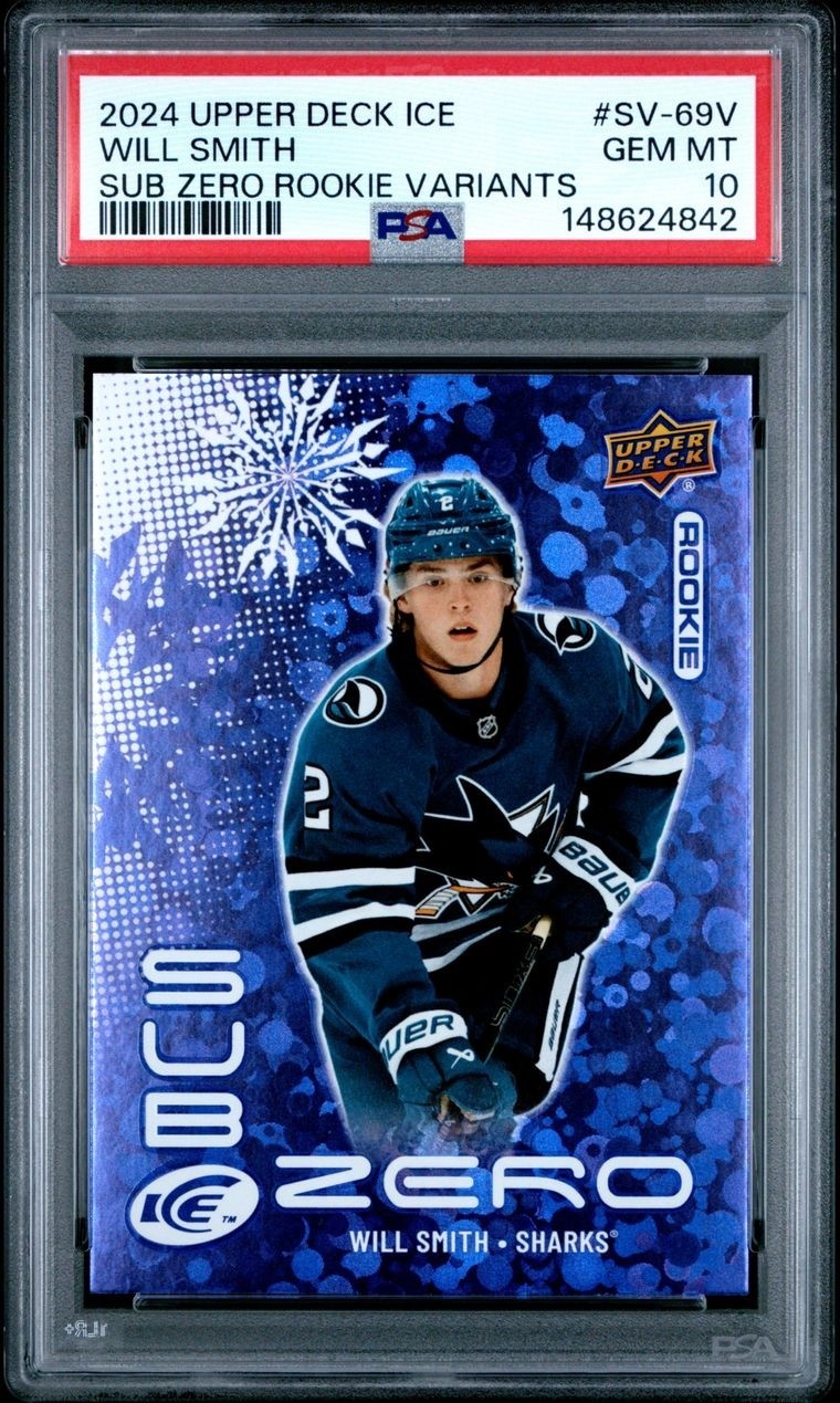 Will Smith 2024 Upper Deck Ice Sub Zero Rookie Variants SSP (1:500) PSA 10 