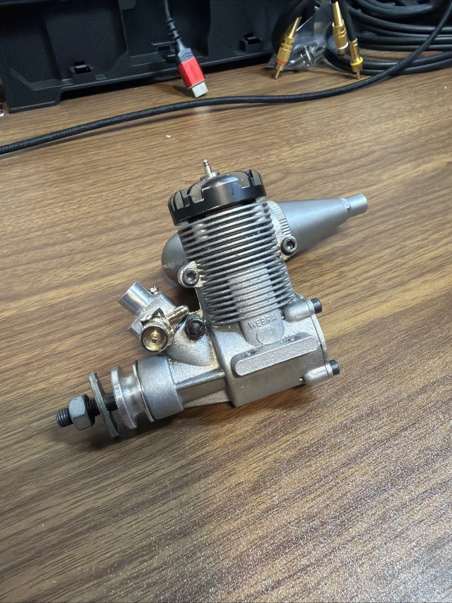 Vintage WEBRA 10 CCM RC Glow MODEL AIRPLANE ENGINE As Is