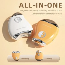 Automatic Electric Nail Grinder Clipper Portable Manicure Tool with Polishin