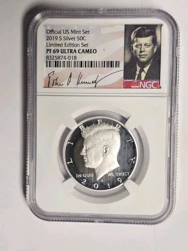 2019 S 50C Kennedy Half Dollar NGC PF69 ULTRA CAMEO From Limited Edition Set