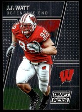 J.J. Watt 2016 Panini Prizm Collegiate Draft Picks #43 Wisconsin Badgers