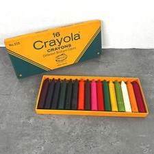 VTG 1950s-60s Crayola 16 Crayons No 333 Binne...