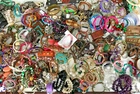 12 LBS+ HUGE Vtg Costume to Fashion Jewelry lot Bracelet Tennis Stretch Chain