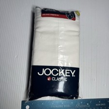 Jockey Classic Mens Full Rise Briefs Size 44 White - Y Front Cotton 3 Pair VTG