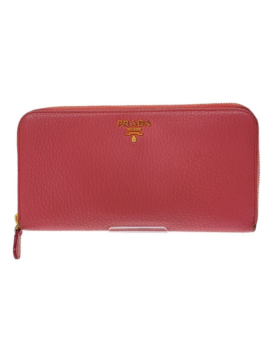 PRADA Pink Leather Long Wallet for Women