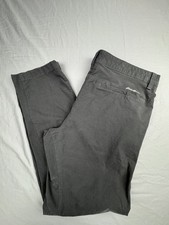 Eddie Bauer Gray Pants 35x32 Gray Canvas Pants Pockets