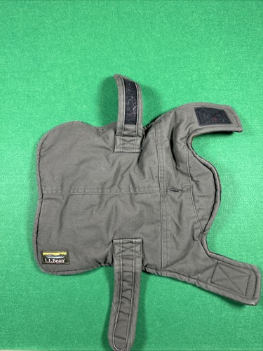 LL Bean Reversible Field Coat For Dogs. Size Small.  Plaid And Gray Colors. 