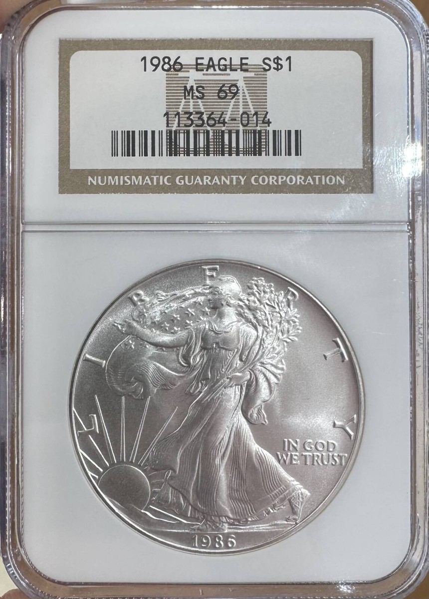 h*o様 1986 Silver Eagle MS 69 1986 American Silver Eagle NGC MS-69 | eBay