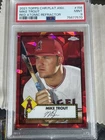 2021 Topps Chrome Platinum Annv #156 Mike Trout Red Atomic Refractor /100