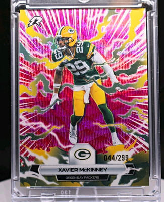 Topps Xavier McKinney Green Bay Packers #37 044/299 NFL Football Card