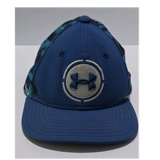 Under Armour Boys Snapback Combine Blue Camouflage Adjustable Hat One Size